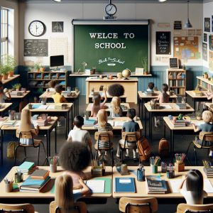 Back-to-School Classroom Setting