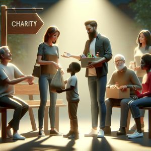 Community unity charity concept.