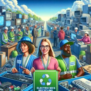 Electronics recycling event poster