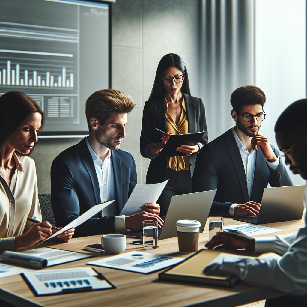 "Diverse group at meeting"