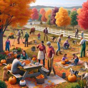 'Autumn preparations in paradise'