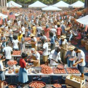 Shrimp Festival Celebration Preparations