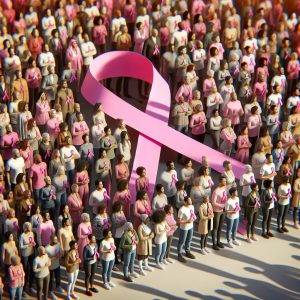 Pink ribbon support event