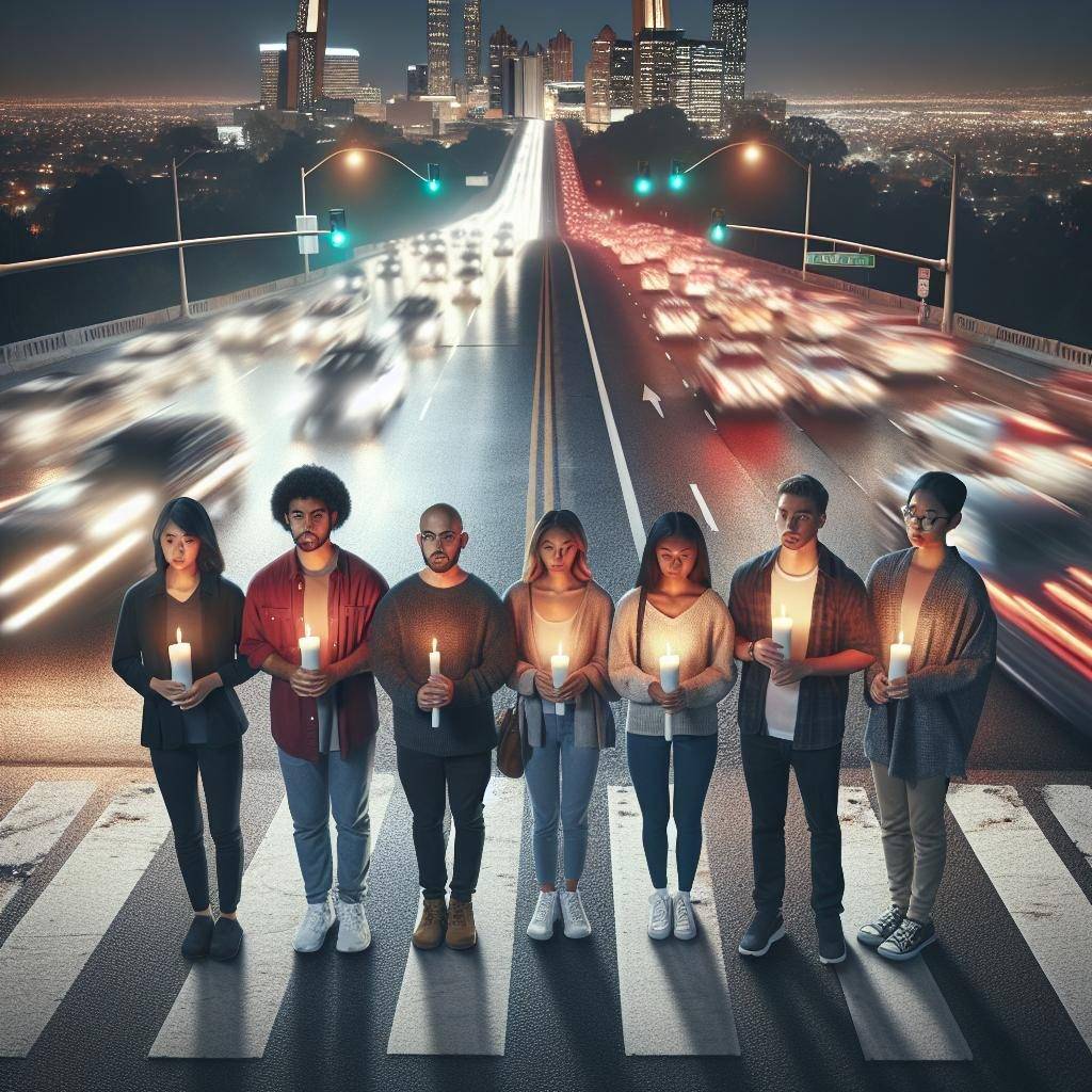 Highway Crosswalk Vigil