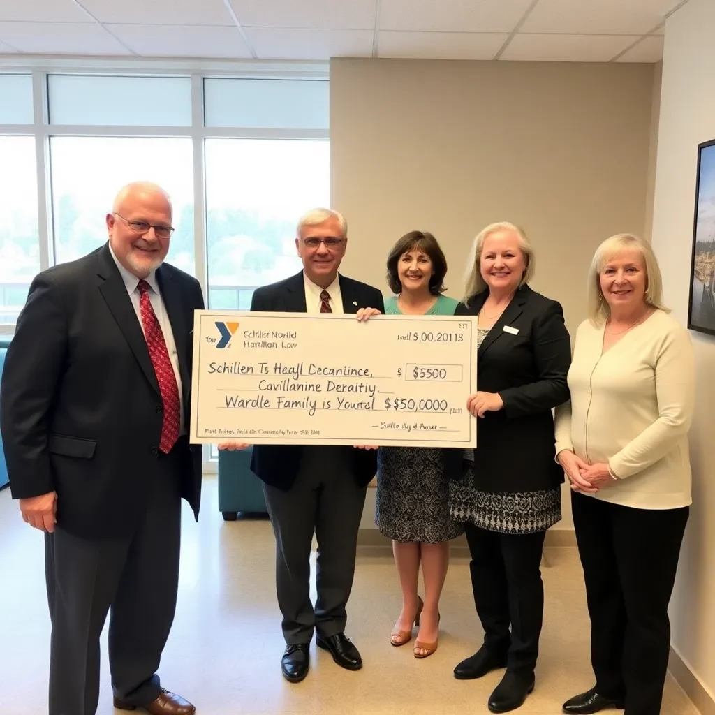 Port Royal's Wardle Family YMCA Receives $10,000 Donation from Schiller & Hamilton Law Firm