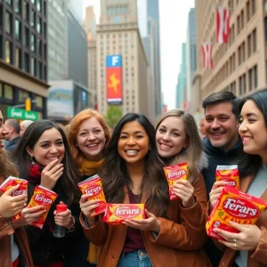 Influencers enjoying Ferrara candies in Chicago