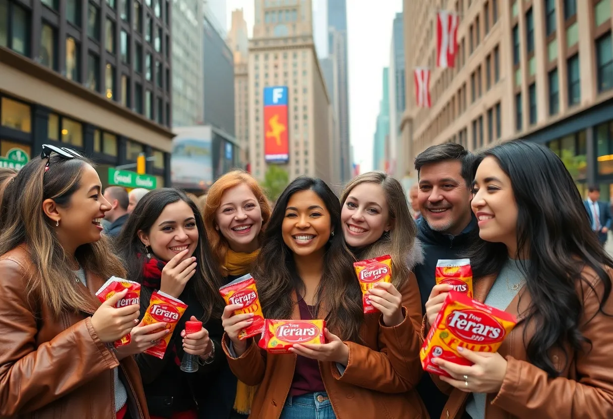 Influencers enjoying Ferrara candies in Chicago