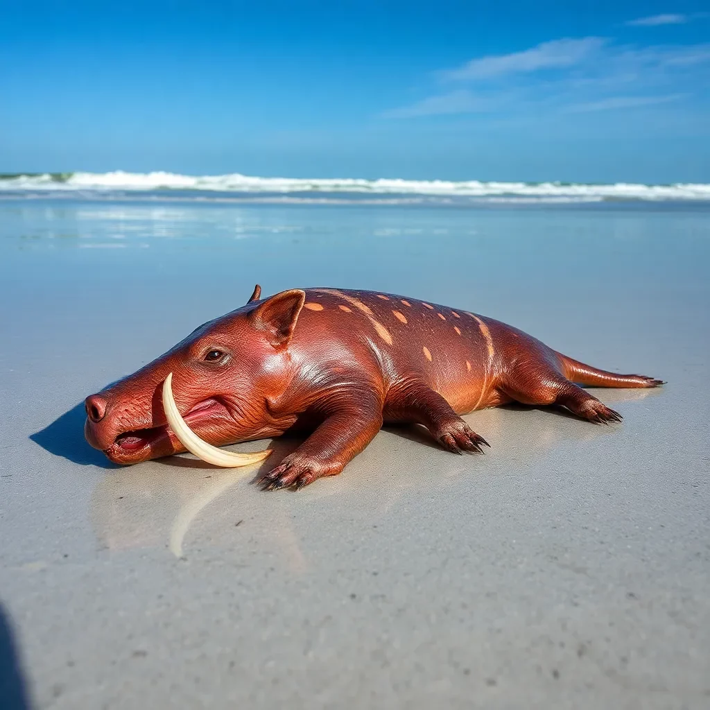 Hurricane Helene Unleashes Unique Marine Life: Sea Pork Washes Ashore in Hilton Head Island