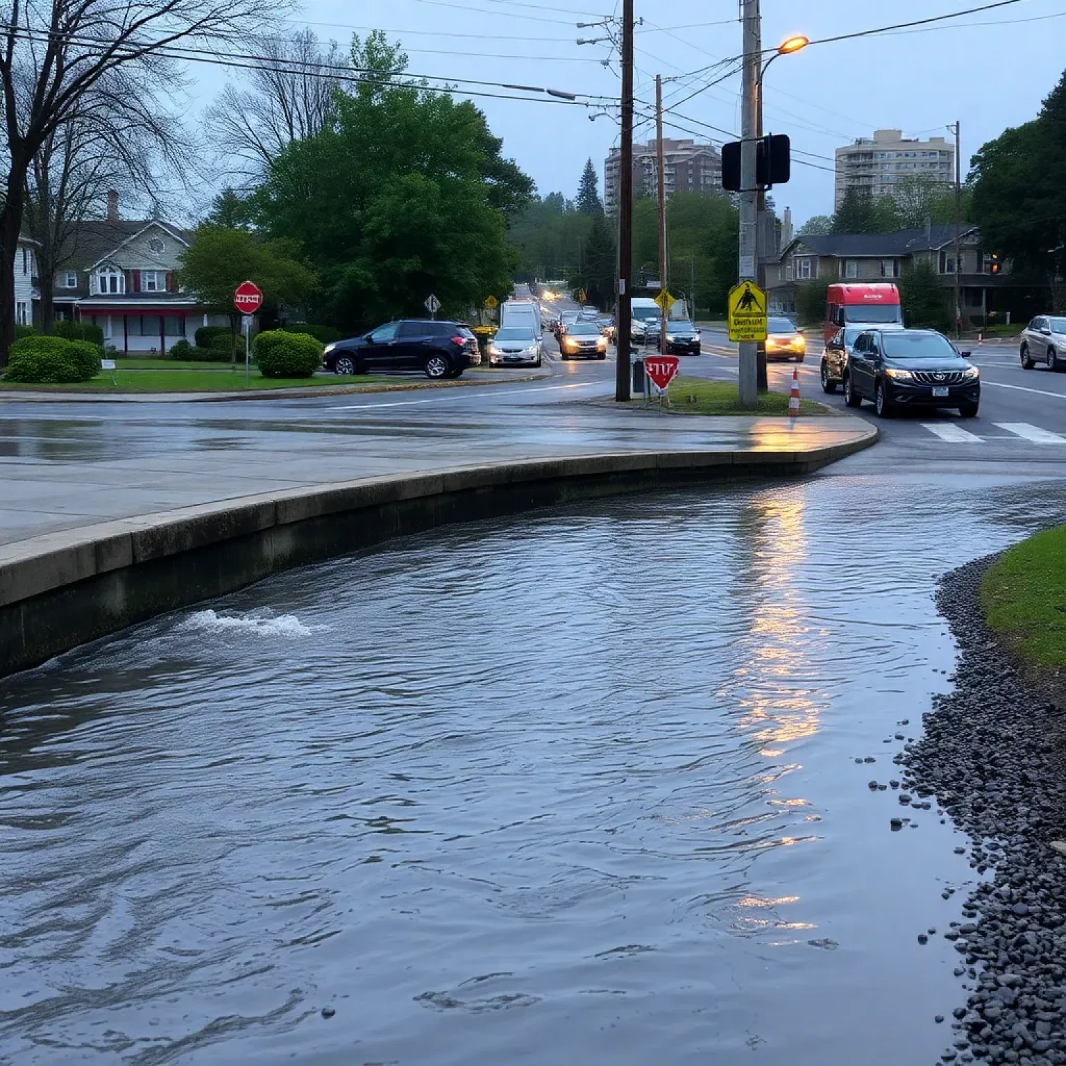 Bluffton Suffers Wastewater Overflow: 60,000 Gallons Escape into Open Near Major Intersection