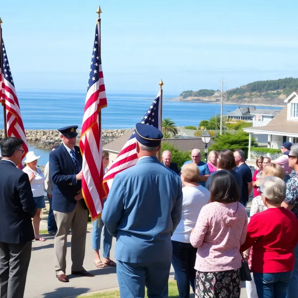 Community gathering honoring local veteran in Beaufort