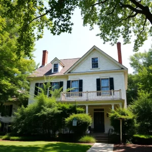 Historic Robert Smalls House surrounded by trees