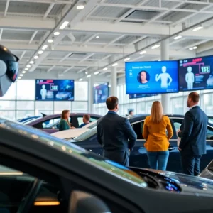 Car dealership utilizing digital tools for an enhanced car-buying experience.