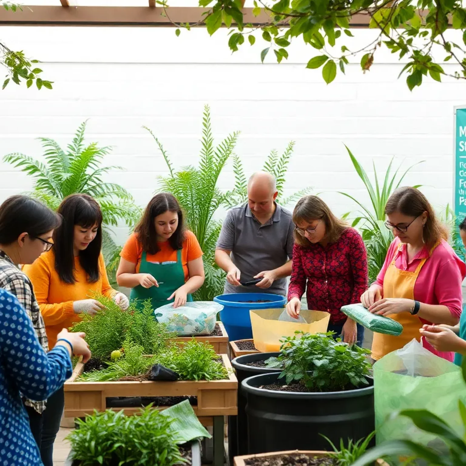 Residents participating in Beaufort County's Go Green workshops