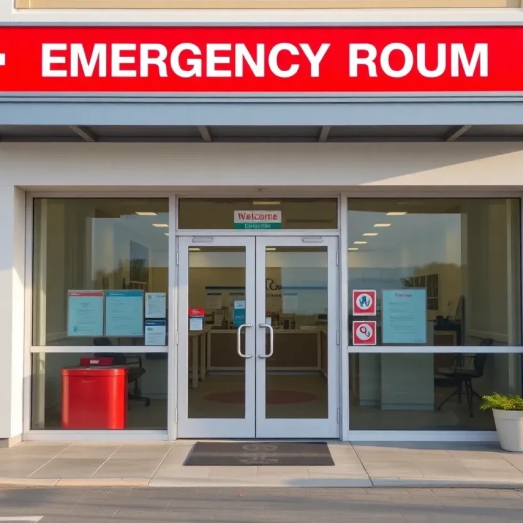 Exterior view of the new Beaufort Memorial Emergency & Urgent Care facility in Hilton Head Island.