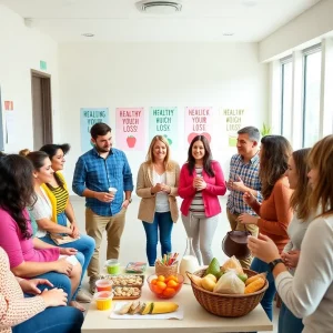 Community group celebrating weight loss success in Castleisland