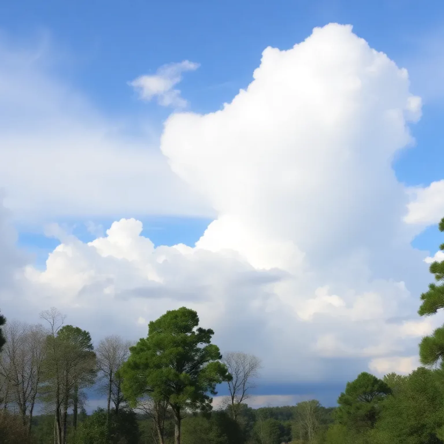 Clear blue skies over South Carolina after stormy weather