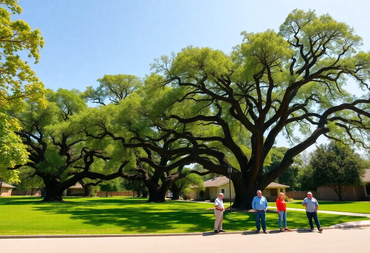 Residents discussing tree protection in Port Royal