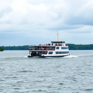 Ferry operating near Daufuskie Island