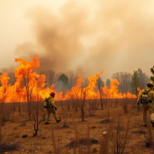 Firefighters working to contain wildfires in Los Angeles County