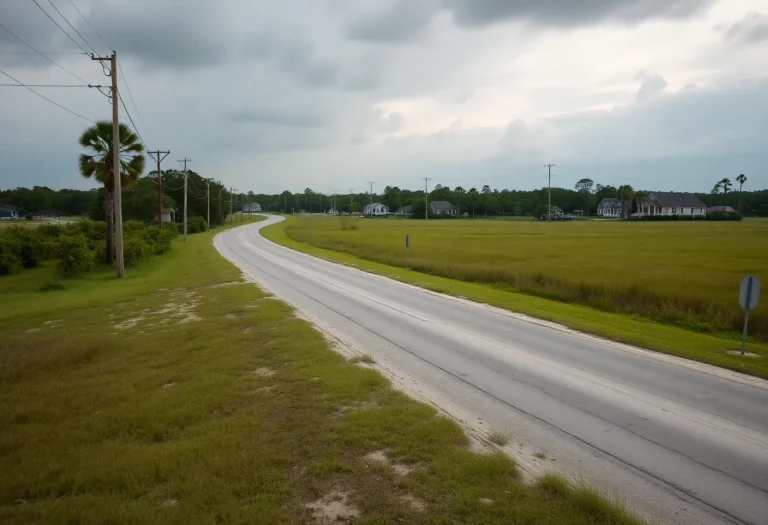 Hilton Head Island landscape post Hurricane Helene