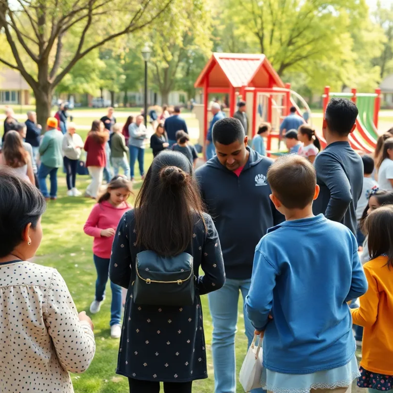 Families enjoying community events during MLK Day celebration in Bluffton