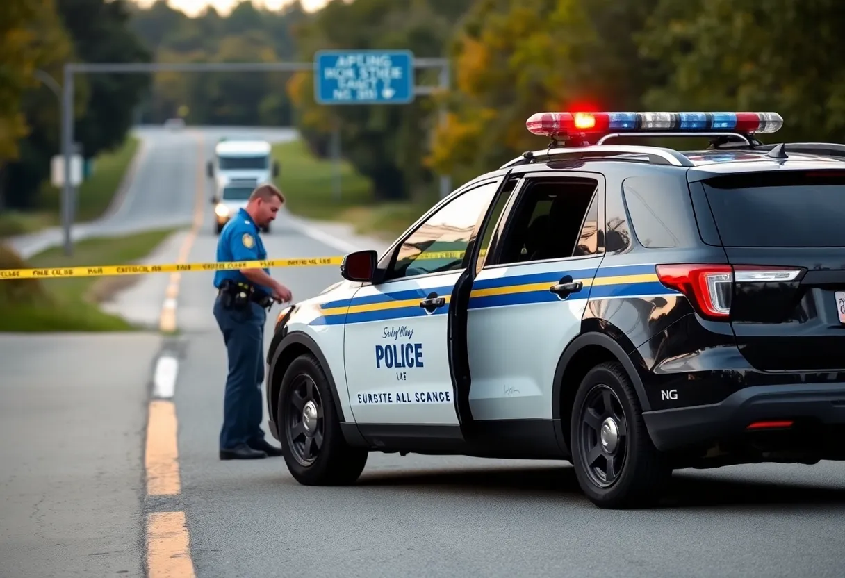 Police investigating a vehicle during a drug bust in Port Royal