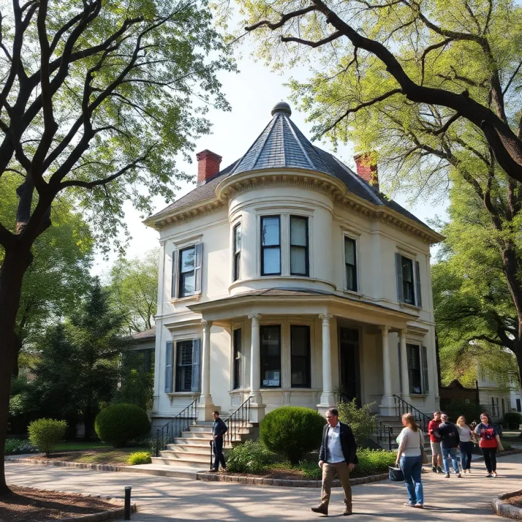 View of the Robert Smalls House surrounded by nature