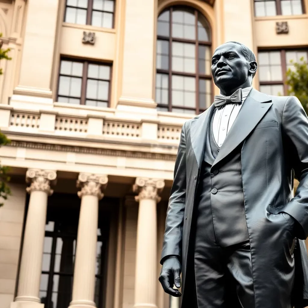 Statue of Robert Smalls in front of South Carolina Statehouse