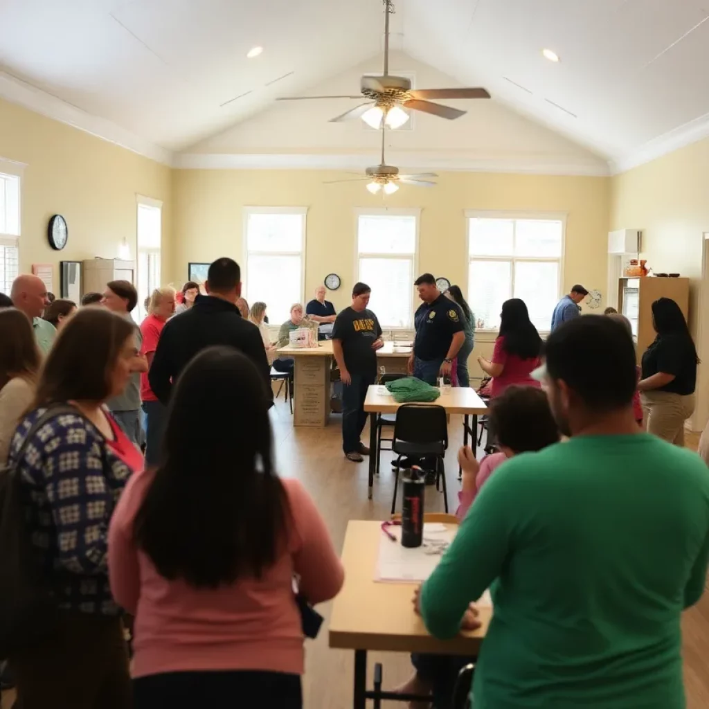 A community center in Beaufort County, symbolizing public assistance and community support.