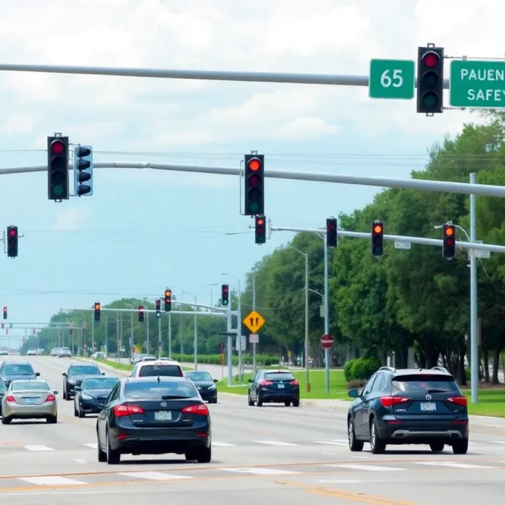 New traffic safety features at the Beaufort County intersection
