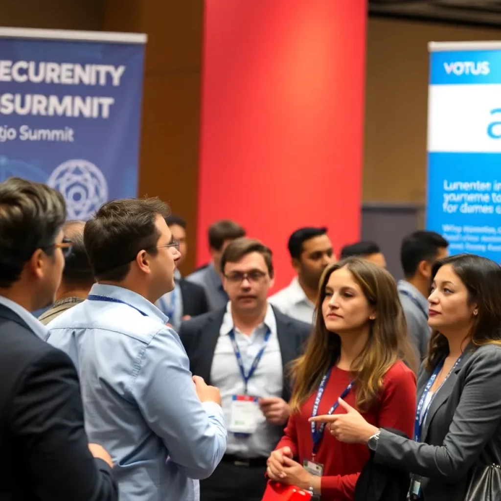 Attendees at the South Carolina Cybersecurity and AI Summit 2024 engaging in discussions.