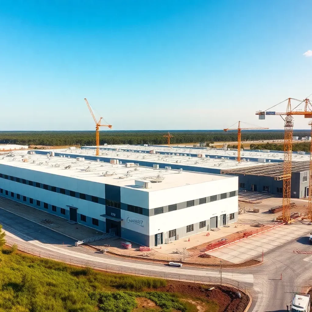 Construction of TL+CO Business Solutions facility in Beaufort County